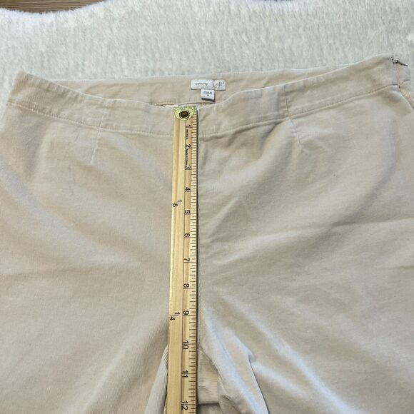 J. Jill Off White Stretch Corduroy Pants Size 14 - Picture 11 of 12